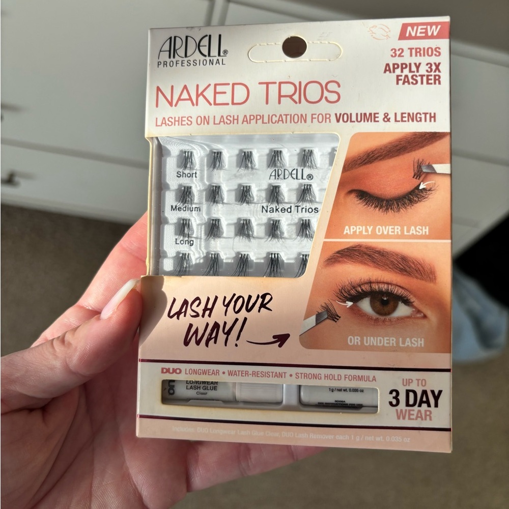 Ardell Naked Trios Lash Set with Duo Adhesive